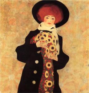 Woman with a Black Hat, Egon Schiele 1909